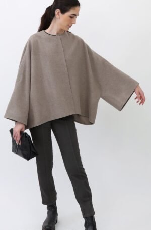 PELLERYN JACKET IN ITALIAN WOOL IN TAUPE