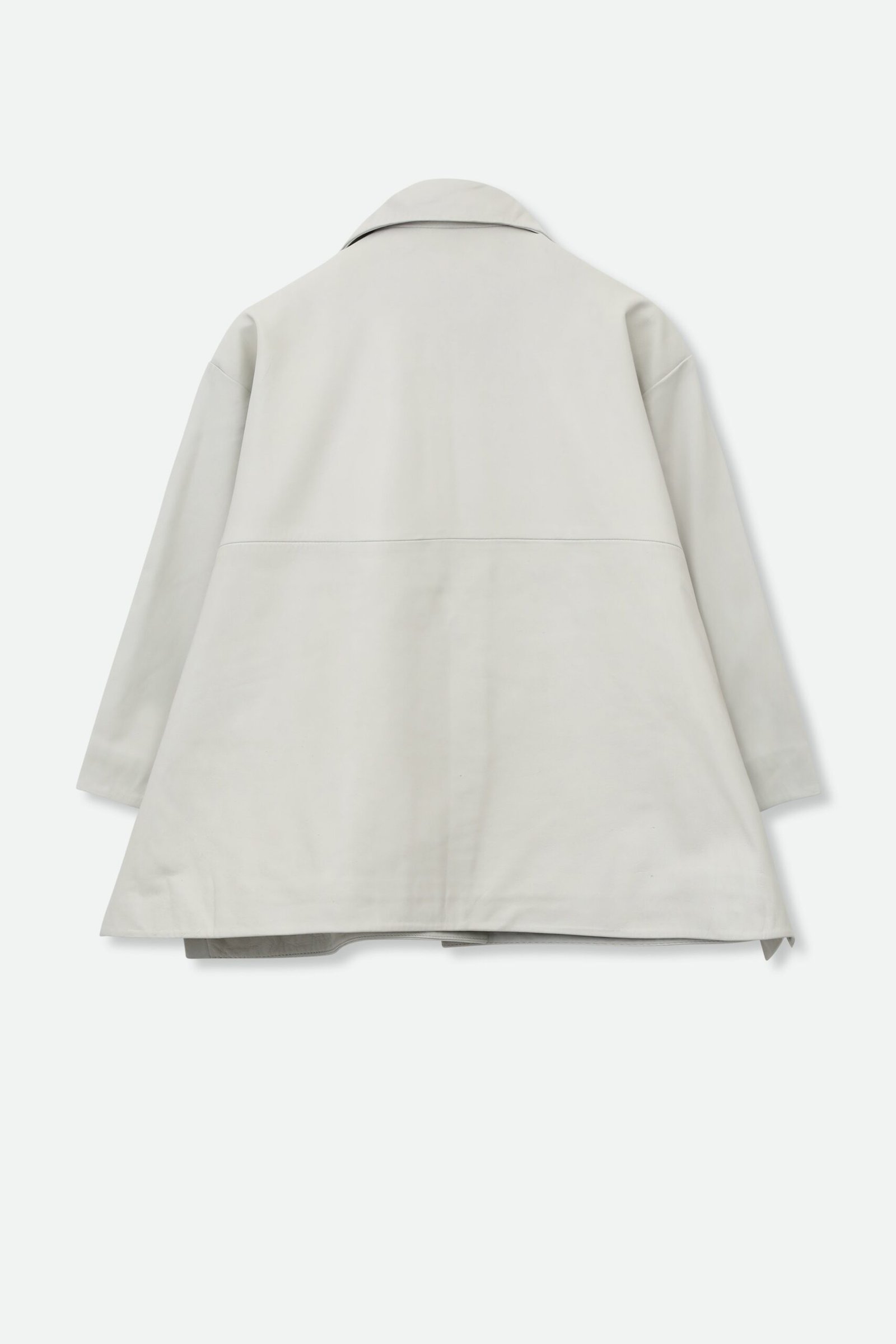 RIMINI LEATHER JACKET IN BONE BEIGE - Image 3