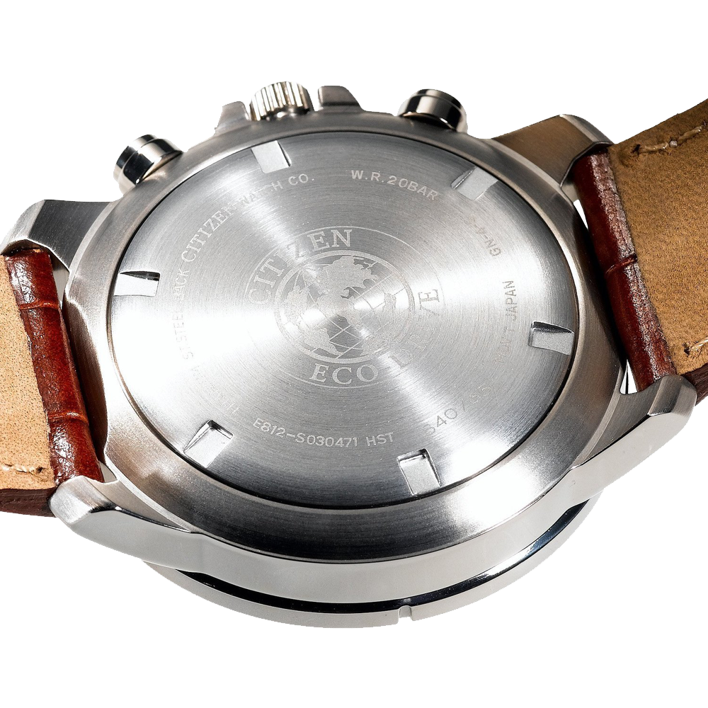 Citizen Mens BL5250 02L Titanium Eco Drive Watch with Leather Band - Image 5